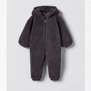 Toddler Zara fleece coverall with ears